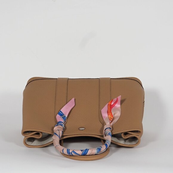 Hermès Garden Party 30 Gold Negonda Leather Tote with LV Twilly - Picture 9 of 14